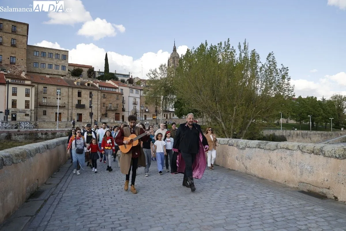 Visitas teatralizadas con motivo del Lunes de Aguas en Salamanca. Fotos: David Sañudo
