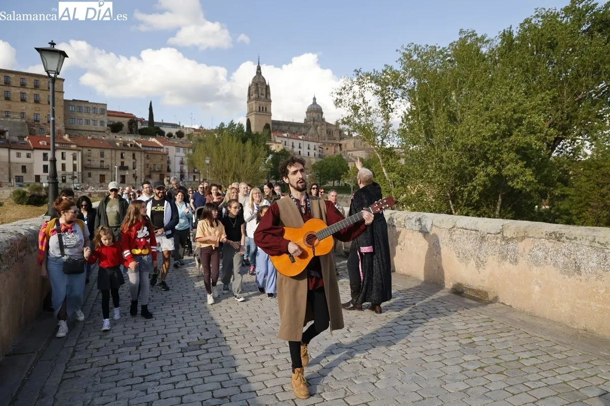 Visitas teatralizadas con motivo del Lunes de Aguas en Salamanca. Fotos: David Sañudo