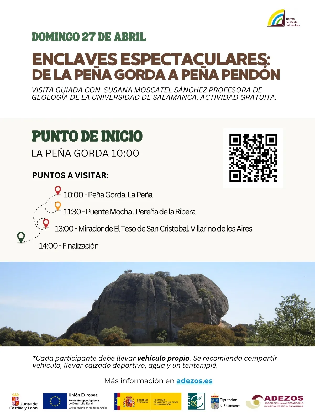 Foto 2 - Visita guiada desde la Pe&ntilde;a Gorda en La Pe&ntilde;a, al Teso de San Crist&oacute;bal en Villarino, con paso por la Puentemocha de Pere&ntilde;a
