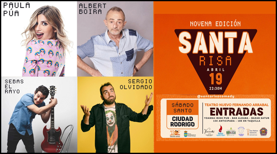 conseguir entradas para Santa Risa 2025, gran noche del humor en Ciudad Rodrigo