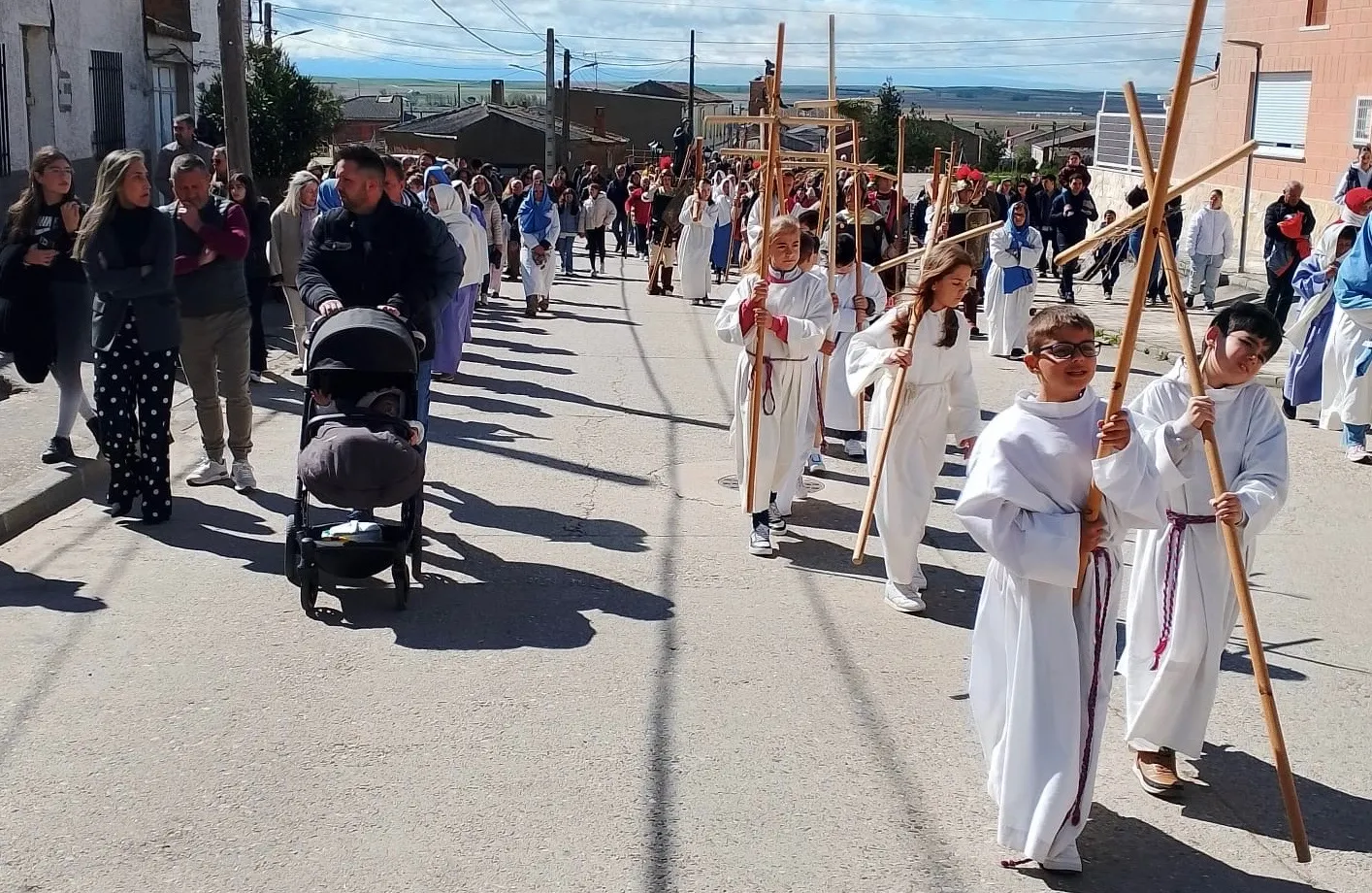 Vía Crucis viviente de Villoruela. Fotos Basilio Sánchez