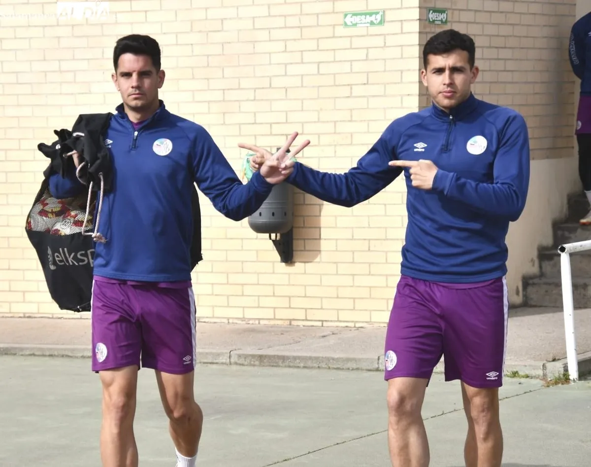 Entrenamiento del Salamanca UDS, este lunes, en las Pistas del Helmántico 