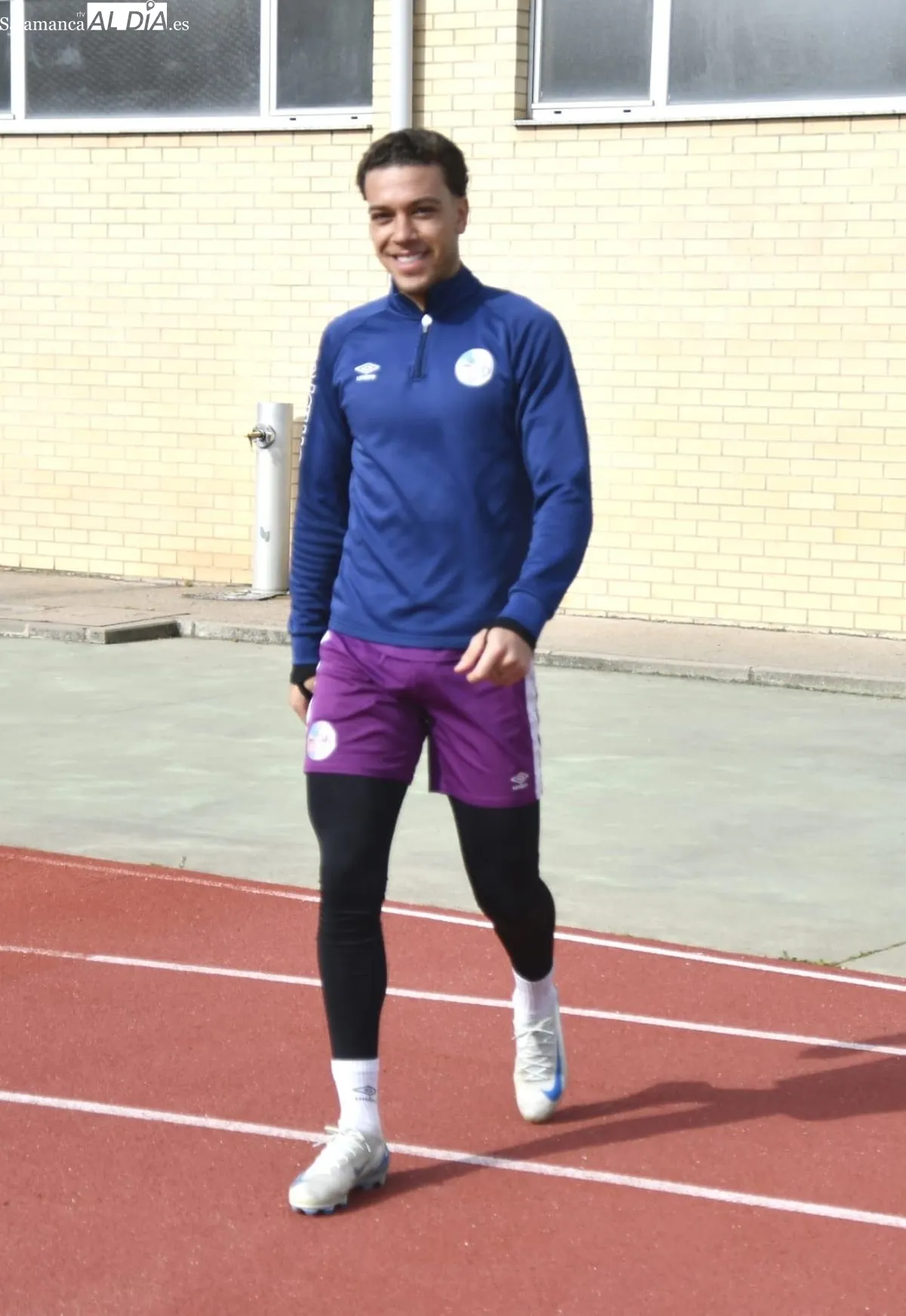 Entrenamiento del Salamanca UDS, este lunes, en las Pistas del Helmántico 