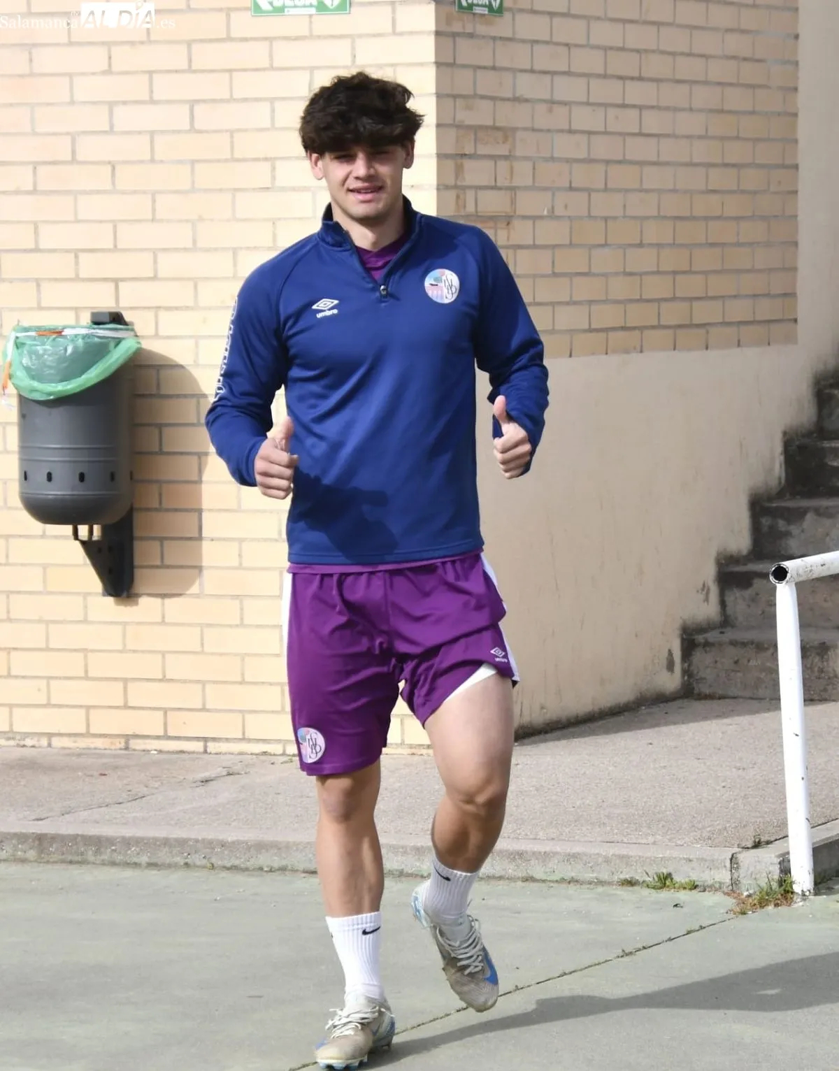 Entrenamiento del Salamanca UDS, este lunes, en las Pistas del Helmántico 