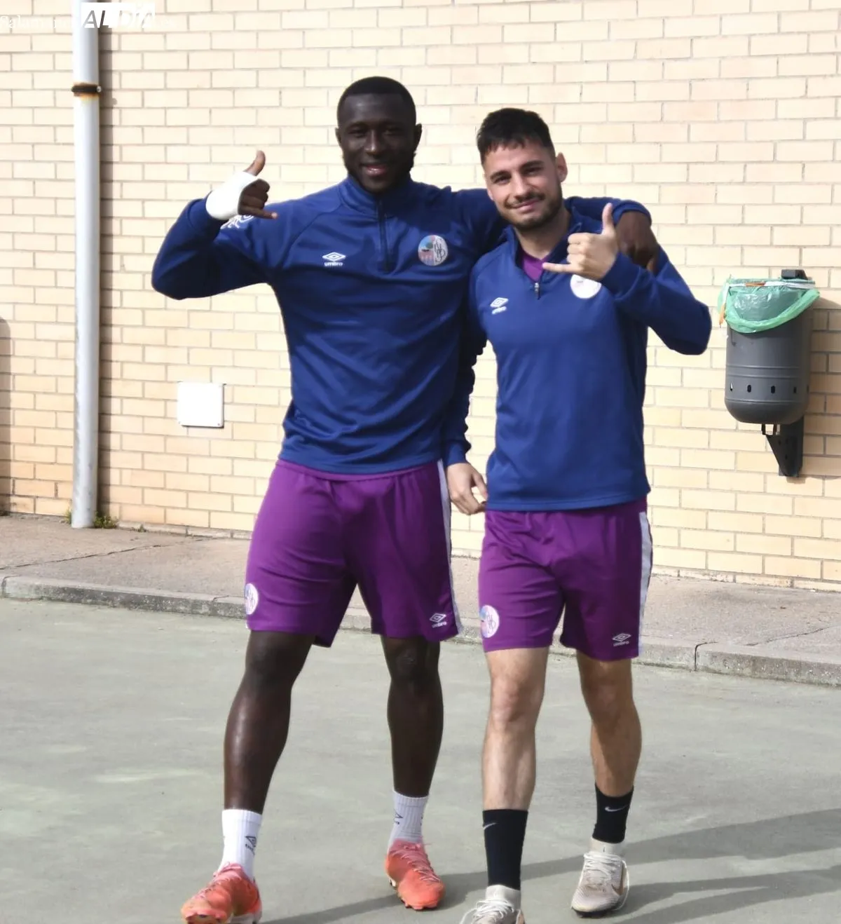 Entrenamiento del Salamanca UDS, este lunes, en las Pistas del Helmántico 