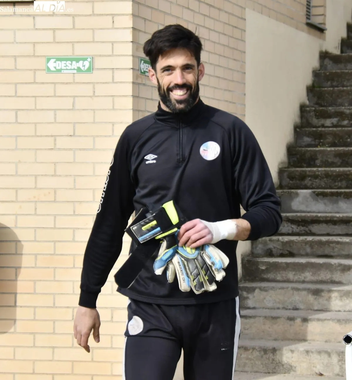 Entrenamiento del Salamanca UDS, este lunes, en las Pistas del Helmántico 