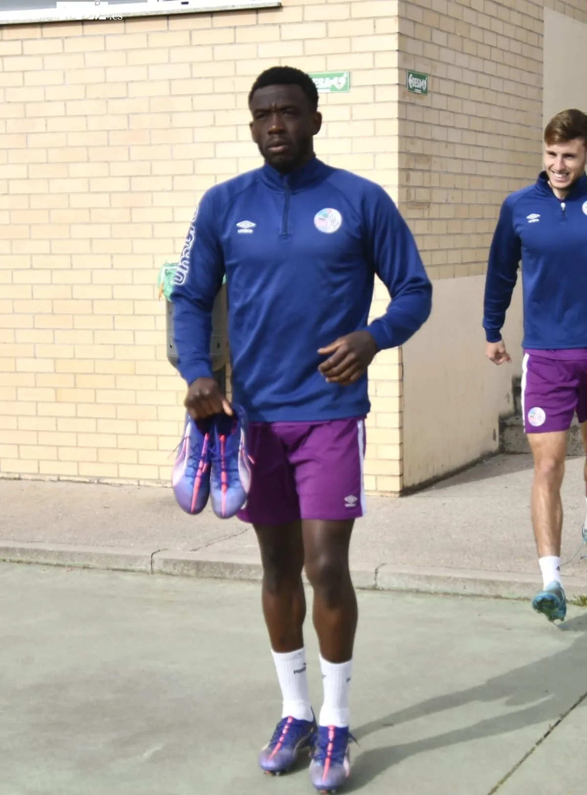 Entrenamiento del Salamanca UDS, este lunes, en las Pistas del Helmántico 