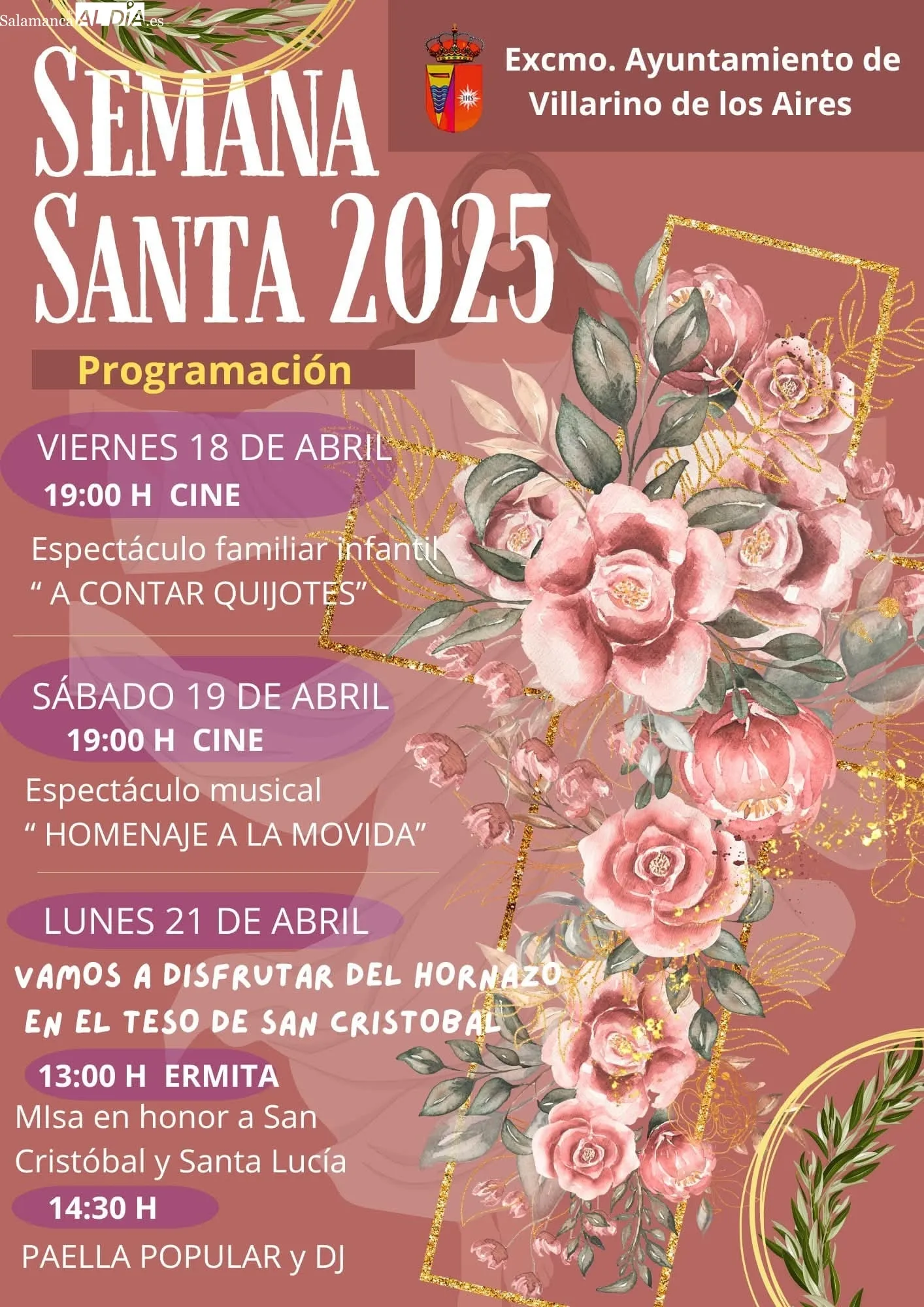 Programa de Semana Santa en Villarino