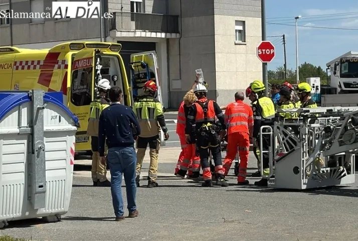 Rescate de altura en Alba de Tormes | Imagen 1