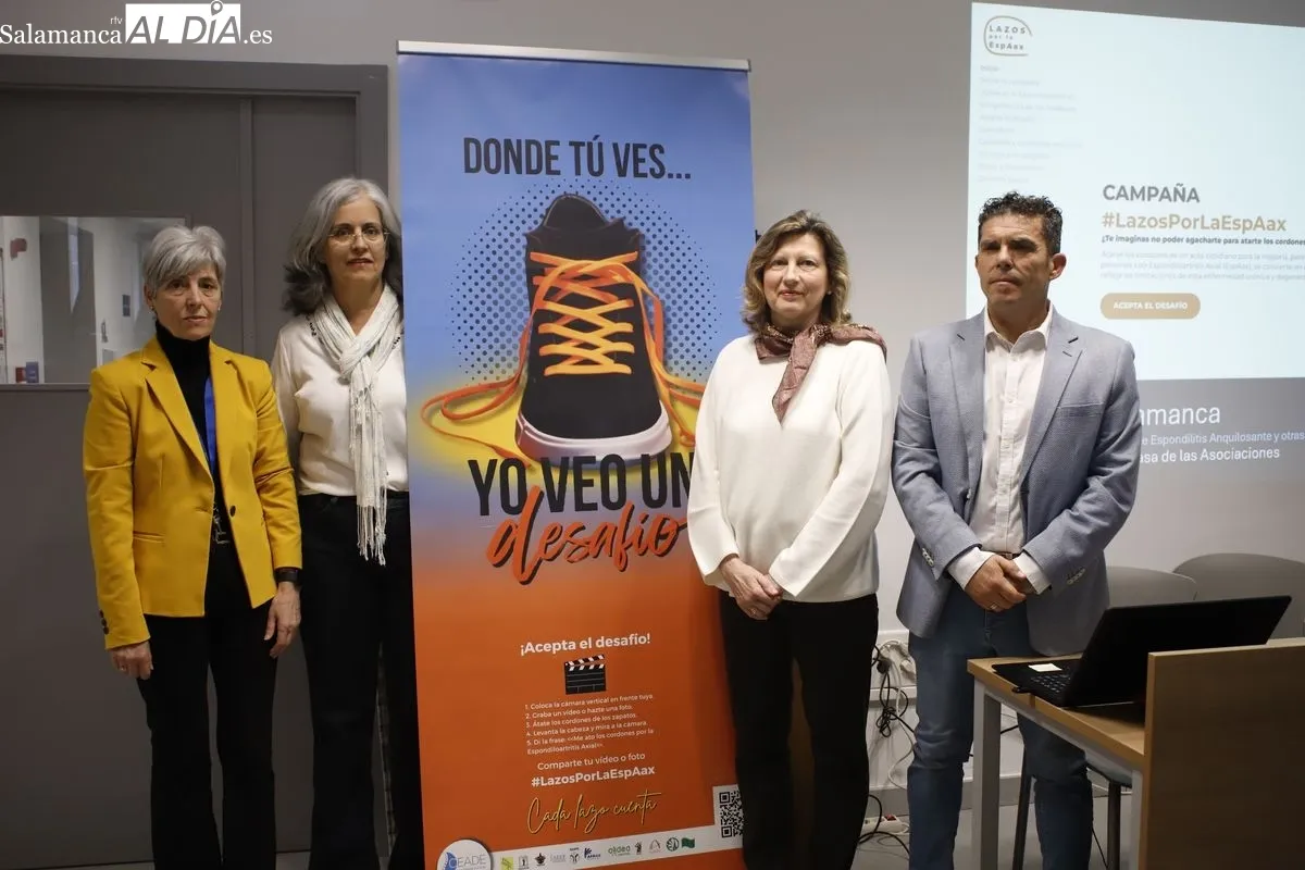Presentación de las actividades que se celebrarán en Salamanca por el Día Mundial de la Espondiloartritis Axial. Foto de Ángel Puma