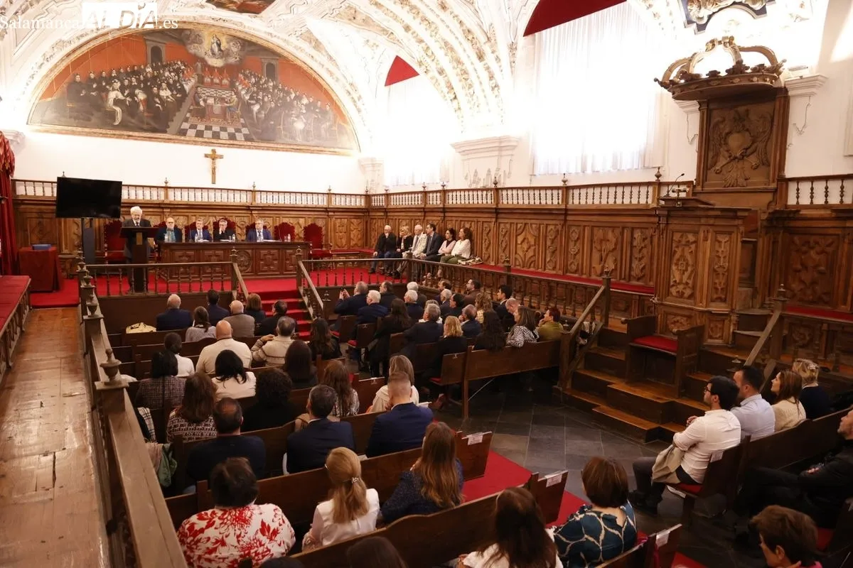El Aula Magna de la Universidad Pontifica de Salamanca acoge los actos del 50 Aniversario de la Facultad de Educación. Fotos: David Sañudo