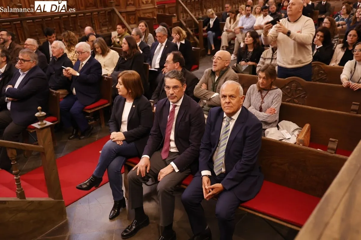 El Aula Magna de la Universidad Pontifica de Salamanca acoge los actos del 50 Aniversario de la Facultad de Educación. Fotos: David Sañudo