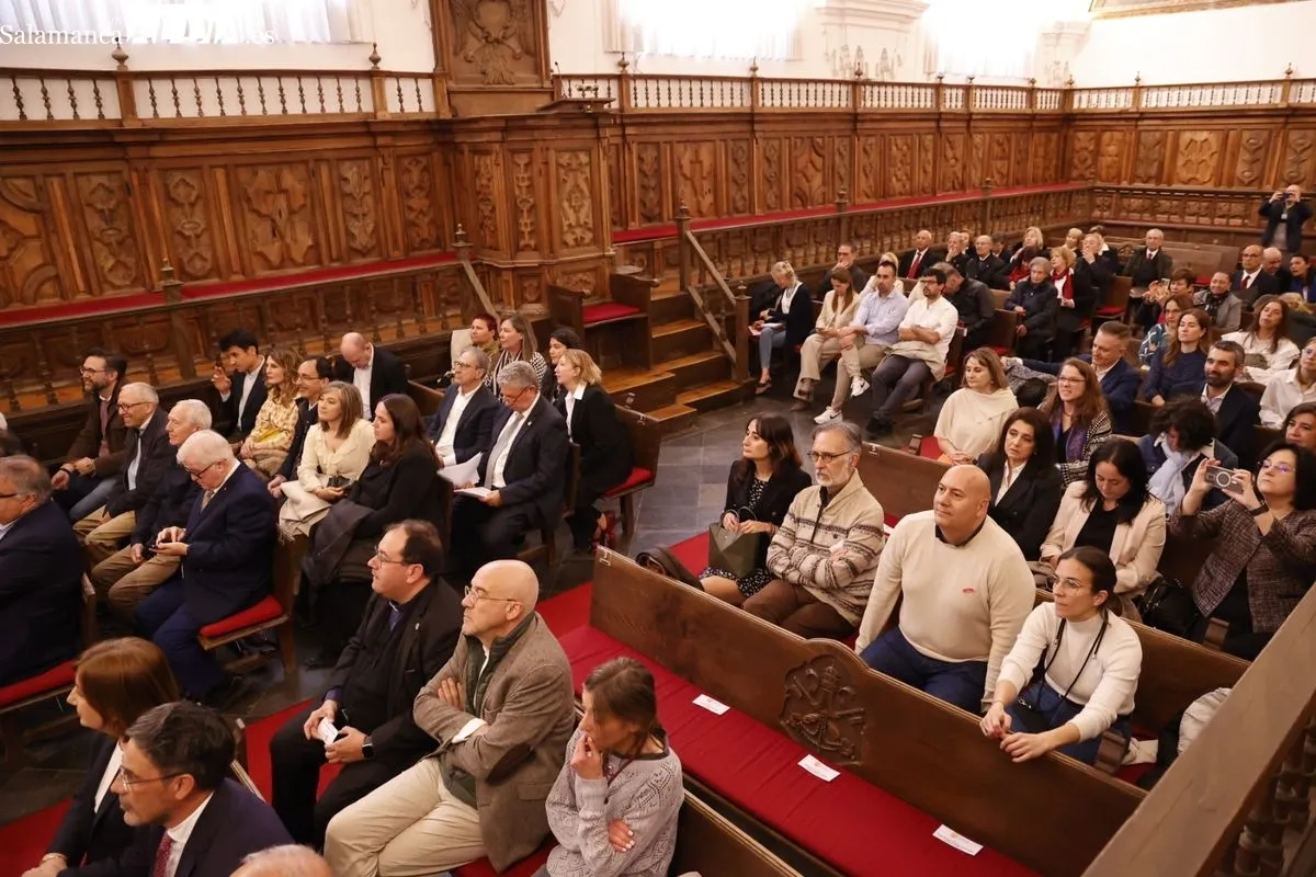 El Aula Magna de la Universidad Pontifica de Salamanca acoge los actos del 50 Aniversario de la Facultad de Educación. Fotos: David Sañudo