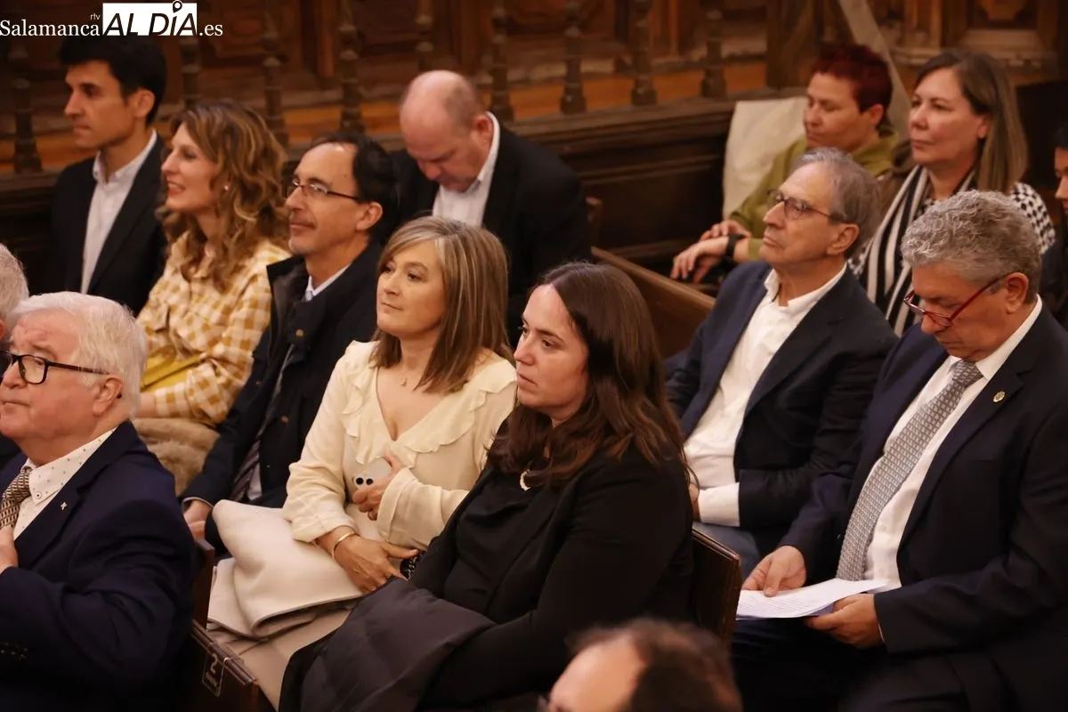 El Aula Magna de la Universidad Pontifica de Salamanca acoge los actos del 50 Aniversario de la Facultad de Educación. Fotos: David Sañudo