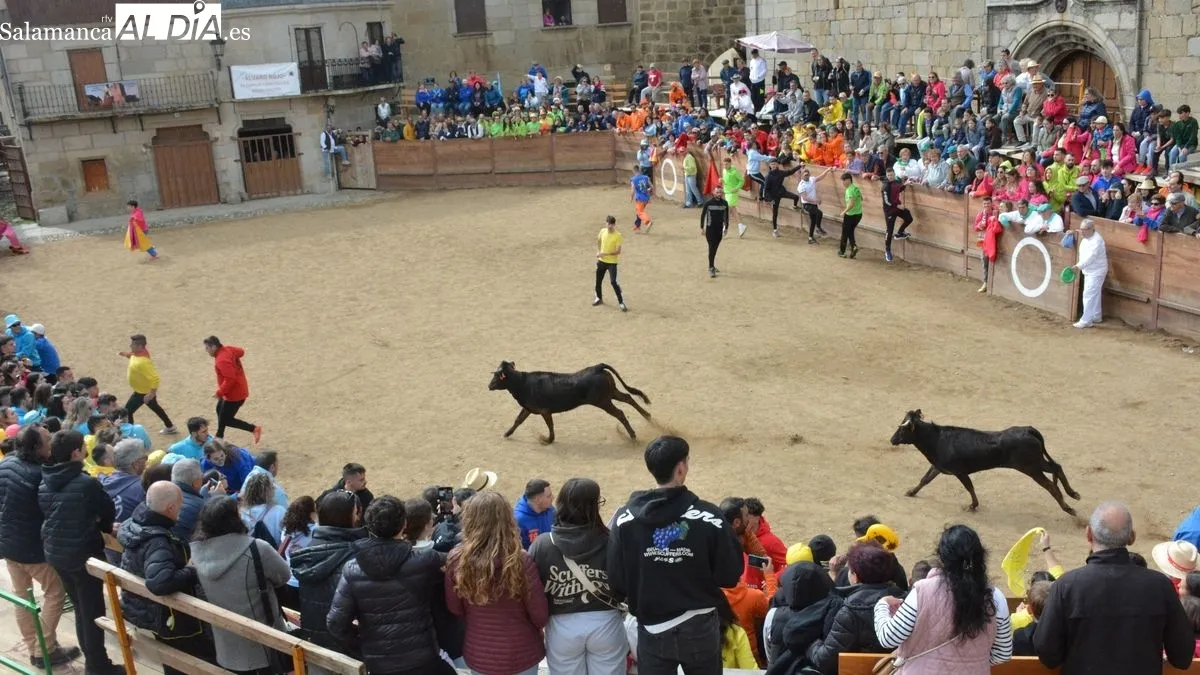 Foto 9 - Las Pe&ntilde;as dan el pistoletazo de salida, con un bullicioso y colorido desfile, a las fiestas de El Noveno en San Felices de los Gallegos