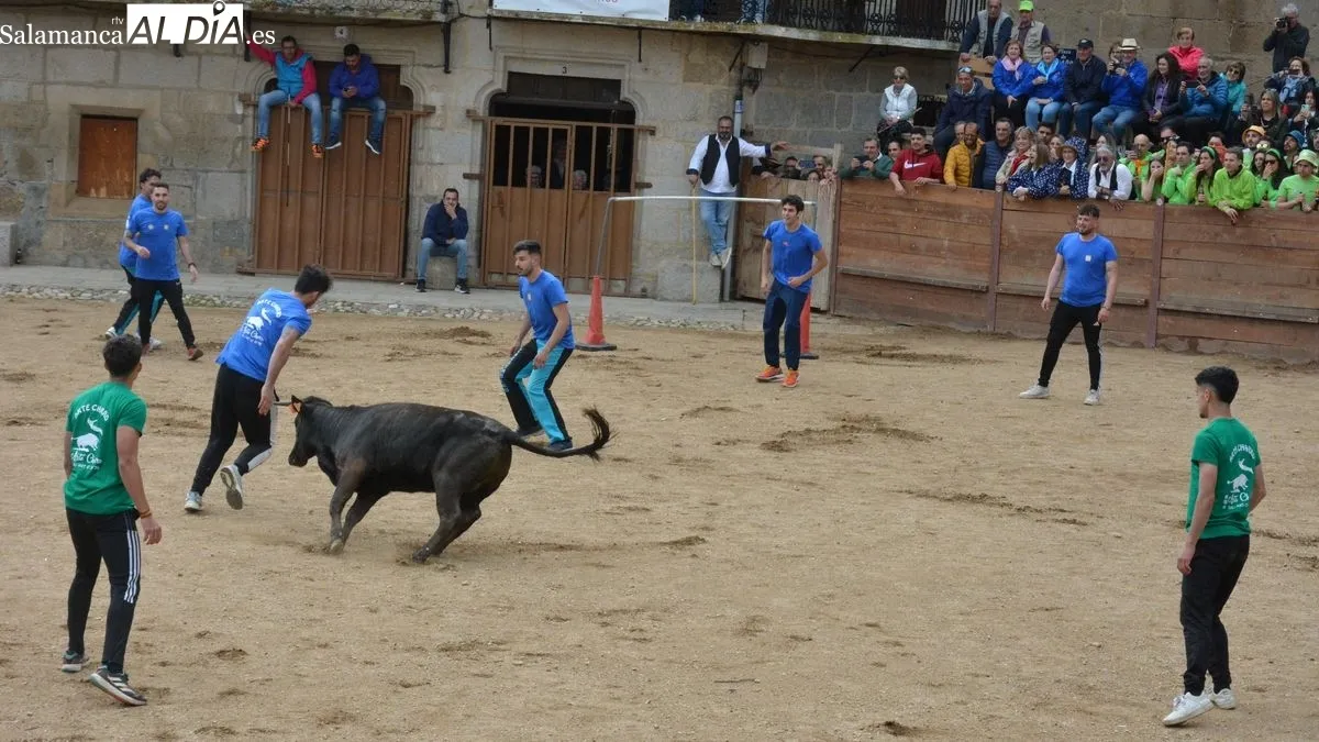 Foto 8 - Las Pe&ntilde;as dan el pistoletazo de salida, con un bullicioso y colorido desfile, a las fiestas de El Noveno en San Felices de los Gallegos