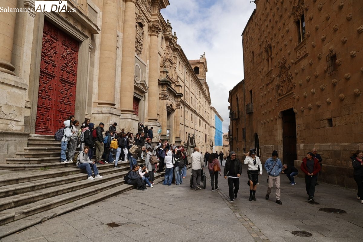 Ambiente en el centro de Salamanca