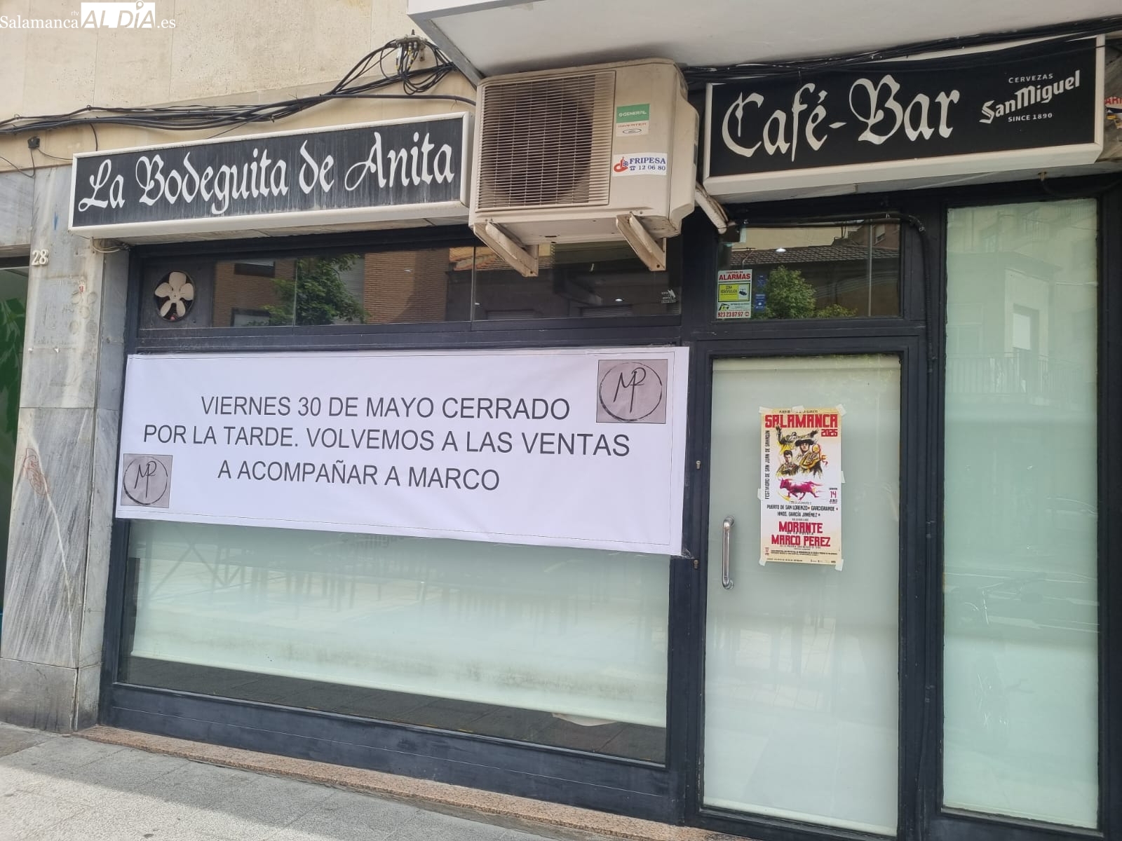 Bar de Salamanca cierra para acompañar a Marco Pérez a Madrid Las Ventas en su encerrona