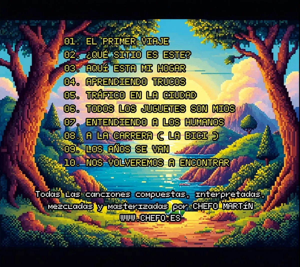 Parte trasera del CD 'Little big machines' 