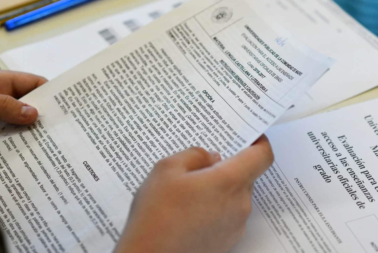 La nueva Selectividad: se penalizarán las faltas de ortografía, habrá elección de preguntas pero se exigirá más reflexión 