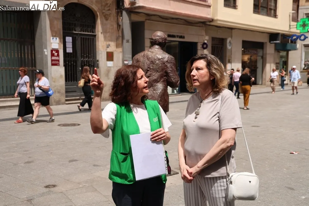 Actos con motivo del Día Mundial Sin Tabaco de la Asociación Española Contra el Cáncer (AECC) en la plaza del Liceo de Salamanca. Fotos: David Sañudo
