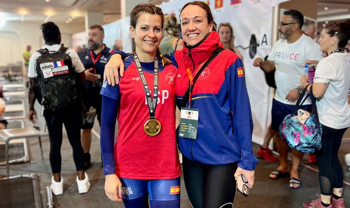 La salmantina Elena Redondo, campeona de Europa Master de halterofilia