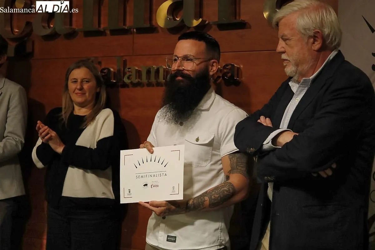 Entrega de diplomas a los finalistas del V Concurso de Cocina con Ibérico. Foto de David Domínguez