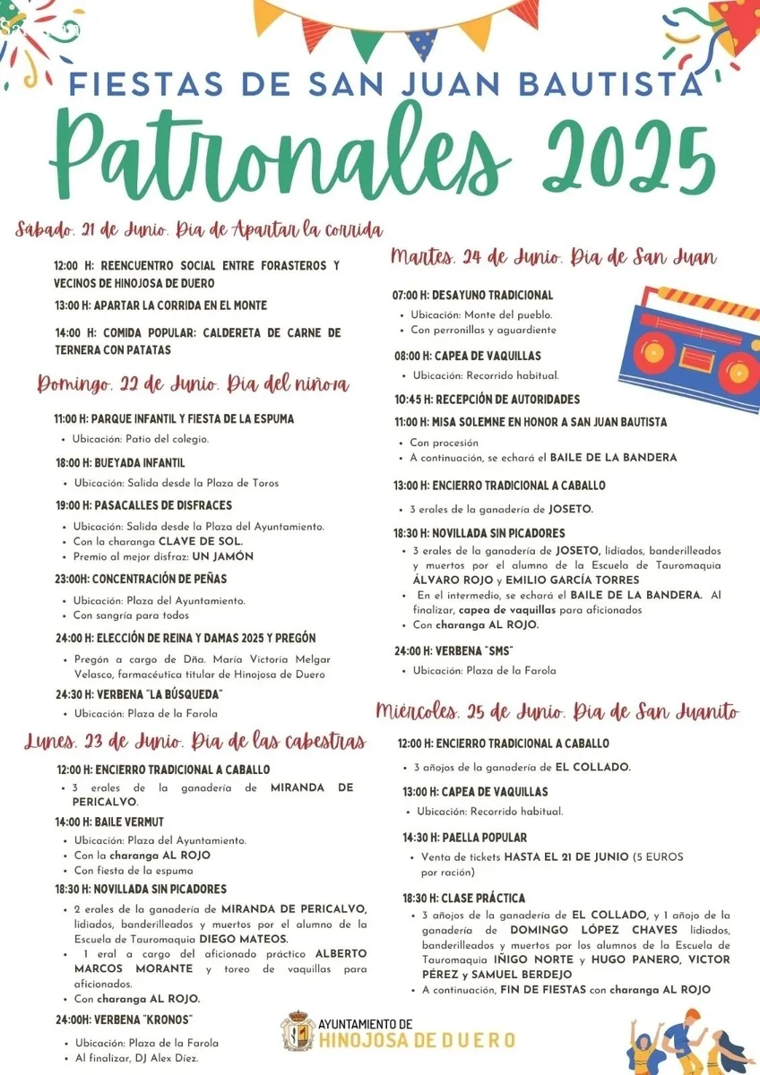 Foto 2 - Hinojosa de Duero calienta motores para sus Fiestas de San Juan: cinco d&iacute;as de tradici&oacute;n y fervor popular