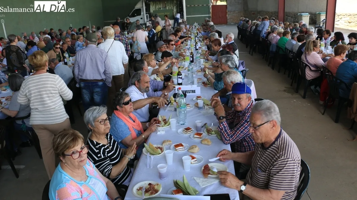 Cerca de 260 mayores de 26 municipios coincidieron en Pereña en esta IV Convivencia Comarcal de Primavera / CORRAL