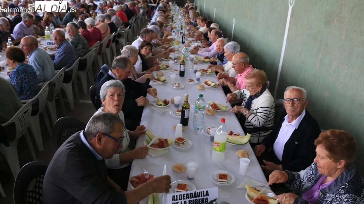 Cerca de 260 mayores de 26 municipios coincidieron en Pereña en esta IV Convivencia Comarcal de Primavera / CORRAL