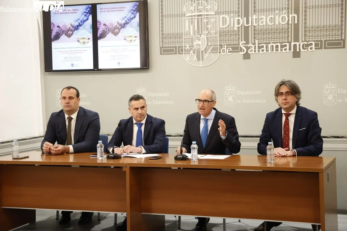 Presentación en la Diputación de Salamanca de la II Feria de Relevo Generacional. Foto de David Sañudo