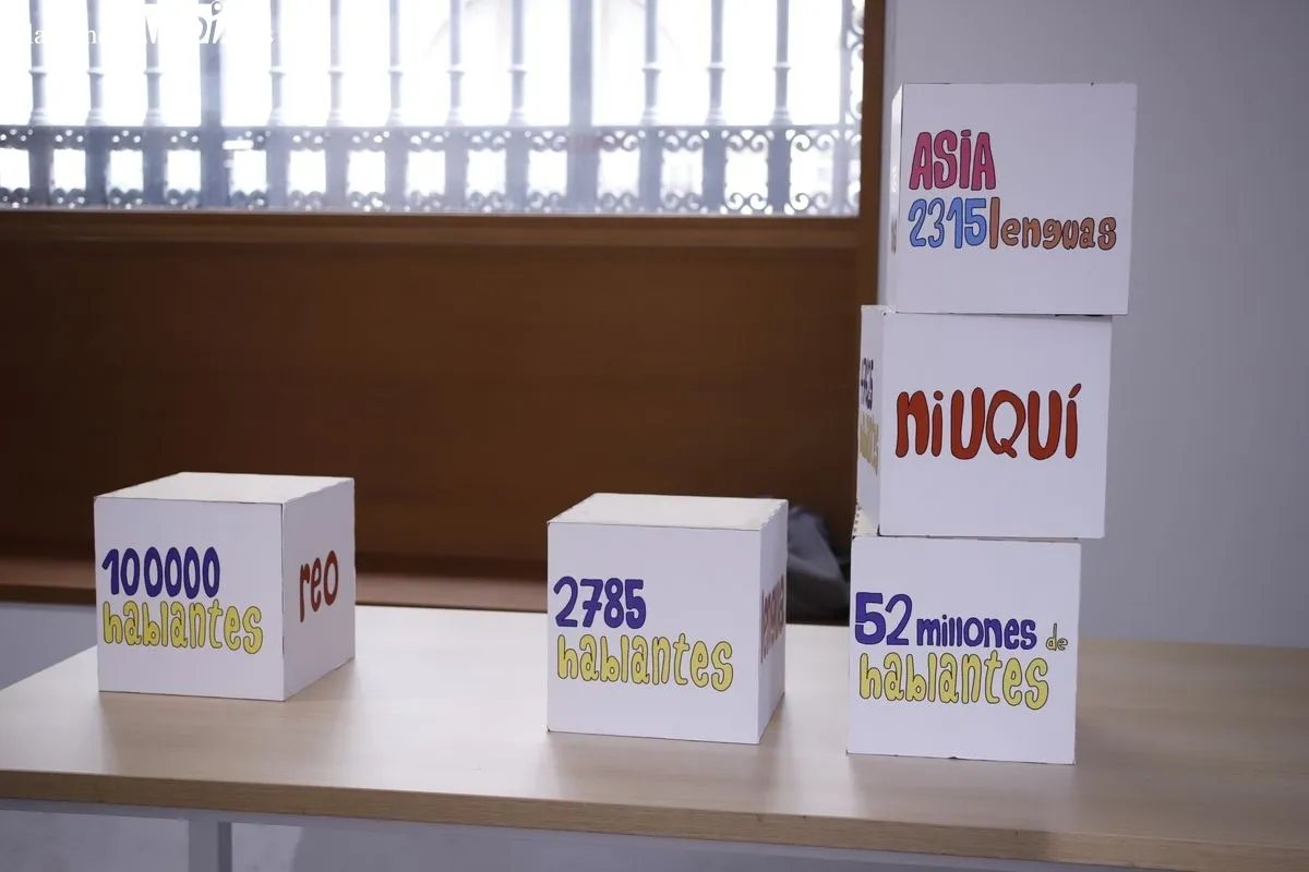 Presentación de ‘Diversiling’, el proyecto divulgativo de la USAL sobre riqueza lingüística. Foto de Ángel Puma