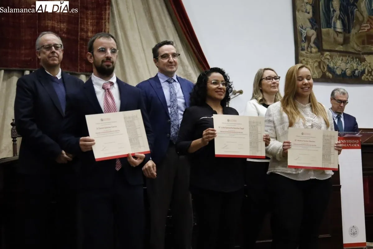 Entrega en el Paraninfo de los Premios Extraordinarios de Grado, Máster y Doctorado de la USAL. Foto de David Domínguez