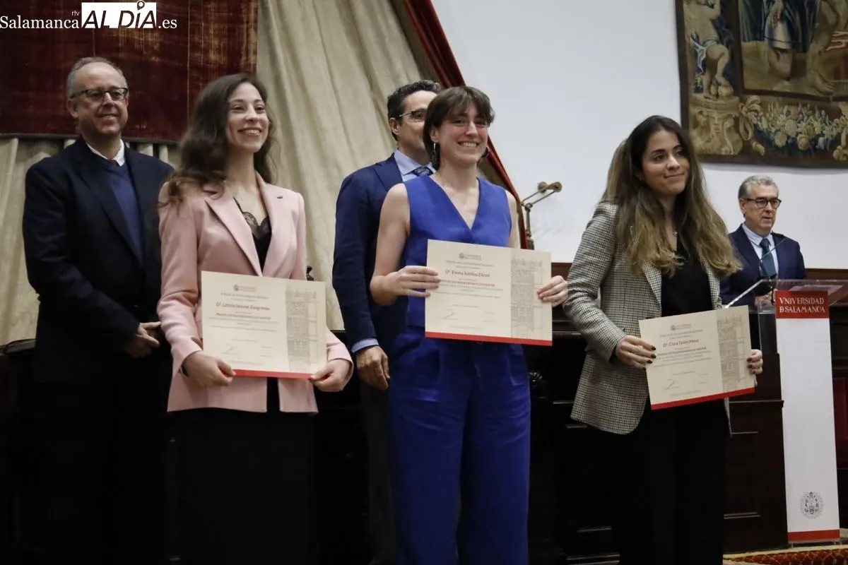 Entrega en el Paraninfo de los Premios Extraordinarios de Grado, Máster y Doctorado de la USAL. Foto de David Domínguez
