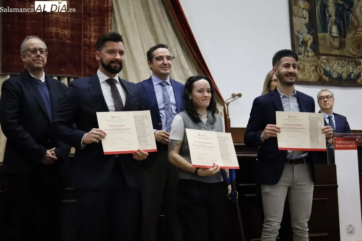 Entrega en el Paraninfo de los Premios Extraordinarios de Grado, Máster y Doctorado de la USAL. Foto de David Domínguez