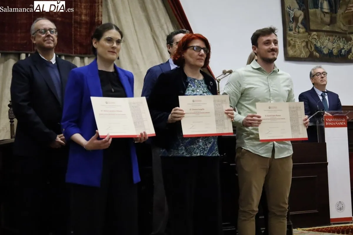 Entrega en el Paraninfo de los Premios Extraordinarios de Grado, Máster y Doctorado de la USAL. Foto de David Domínguez