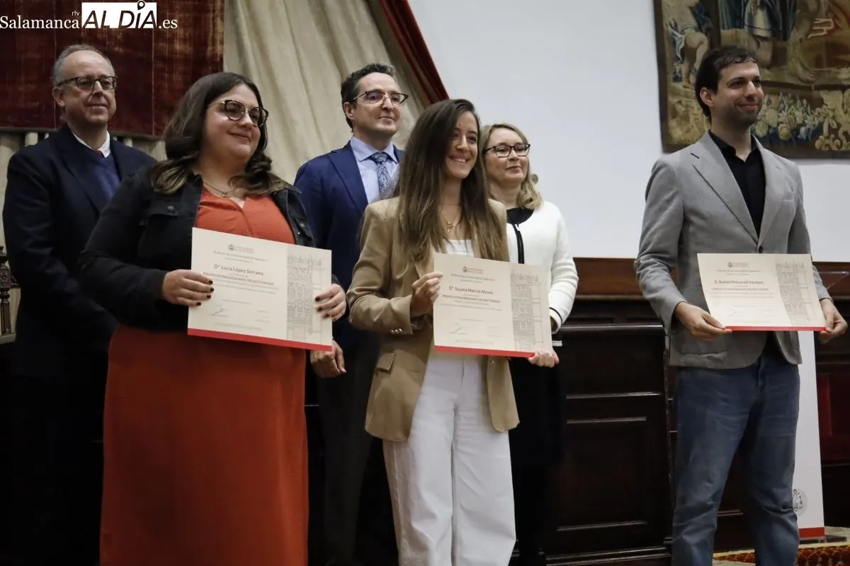 Entrega en el Paraninfo de los Premios Extraordinarios de Grado, Máster y Doctorado de la USAL. Foto de David Domínguez