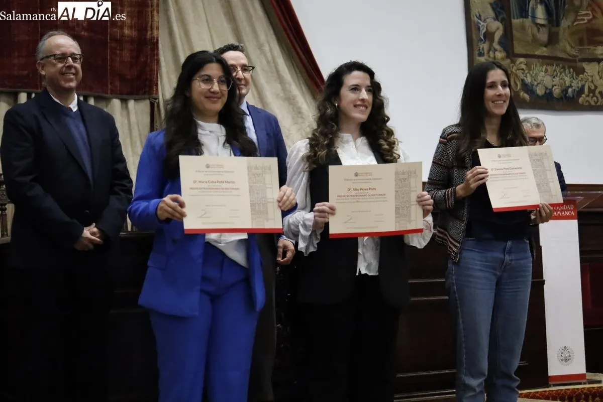 Entrega en el Paraninfo de los Premios Extraordinarios de Grado, Máster y Doctorado de la USAL. Foto de David Domínguez