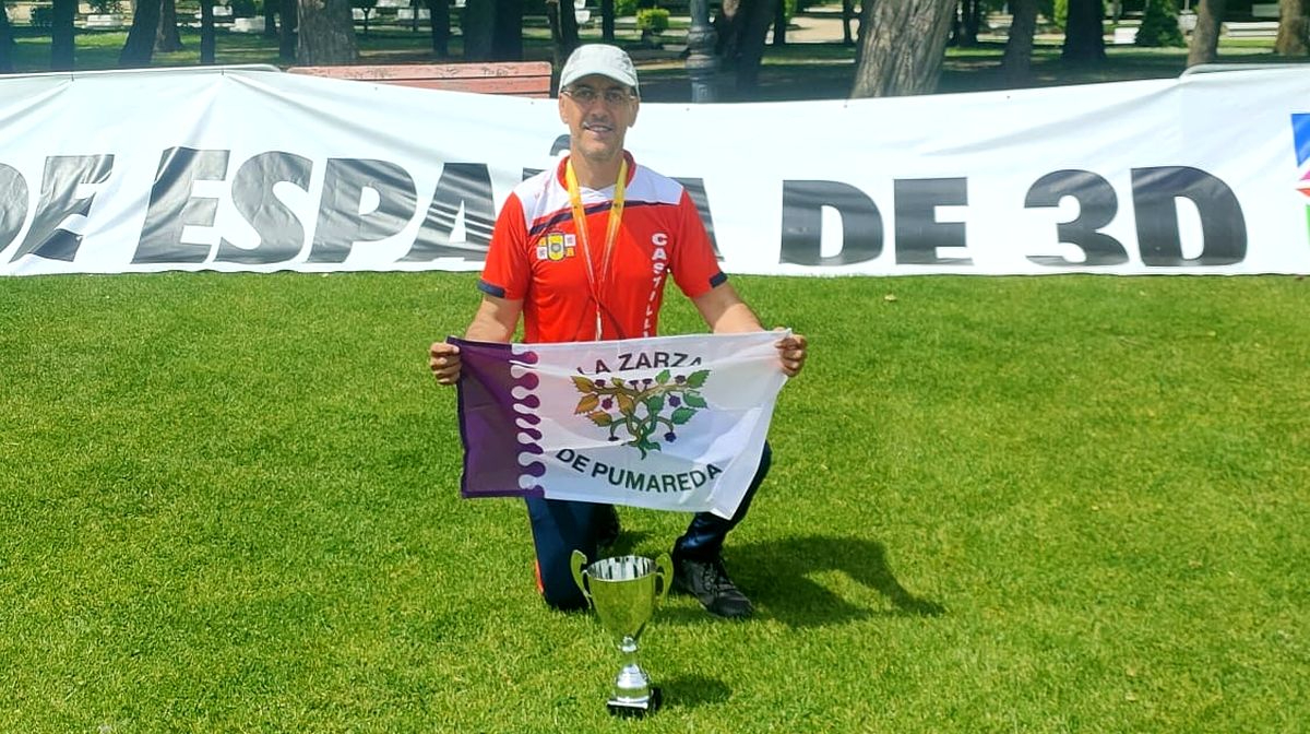 Miguel Ángel Carrasco, subcampeón de España tiro con arco 3D Soria