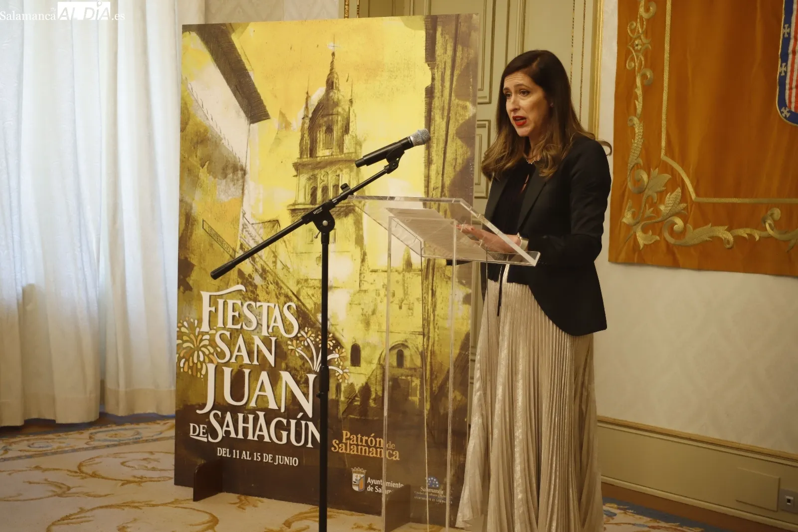 Presentación de las Fiestas de San Juan de Sahagún en el Ayuntamiento de Salamanca. Foto de Ángel Puma