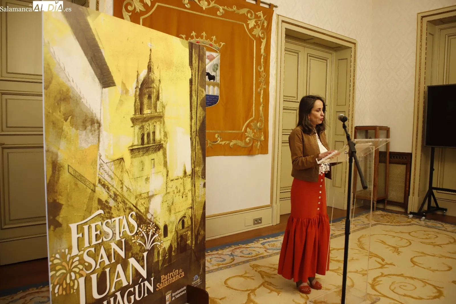 Presentación de las Fiestas de San Juan de Sahagún en el Ayuntamiento de Salamanca. Foto de Ángel Puma