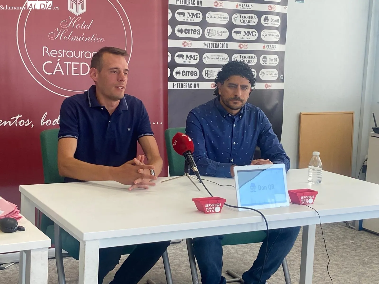 Rubén Andrés, en su rueda de prensa de despedida 