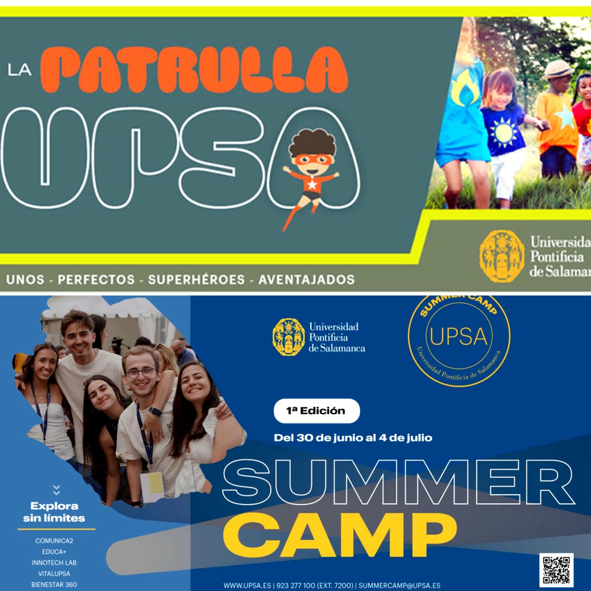 UPSA: Campamentos verano Salamanca para niños y jóvenes 2025