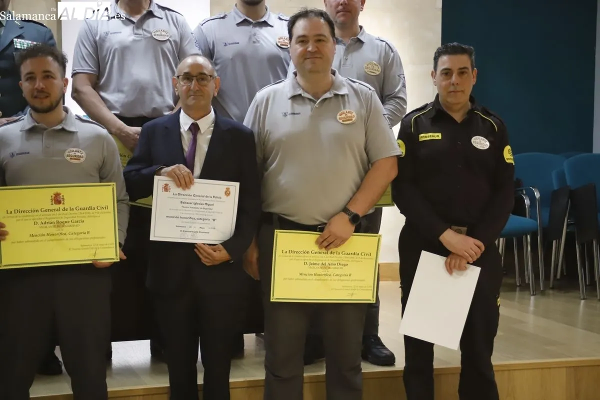 Día de la Seguridad Privada en el salón de actos de Caja Rural de Salamanca. Foto de Ángel Puma