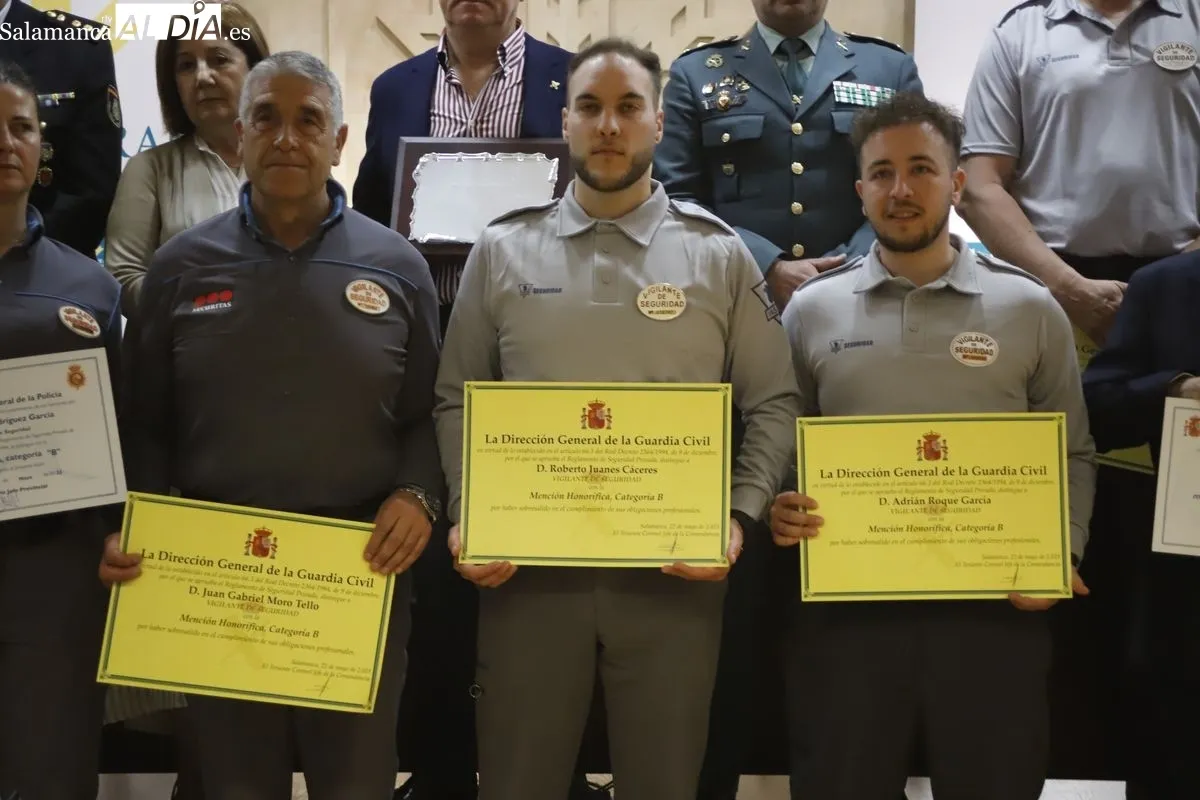Día de la Seguridad Privada en el salón de actos de Caja Rural de Salamanca. Foto de Ángel Puma