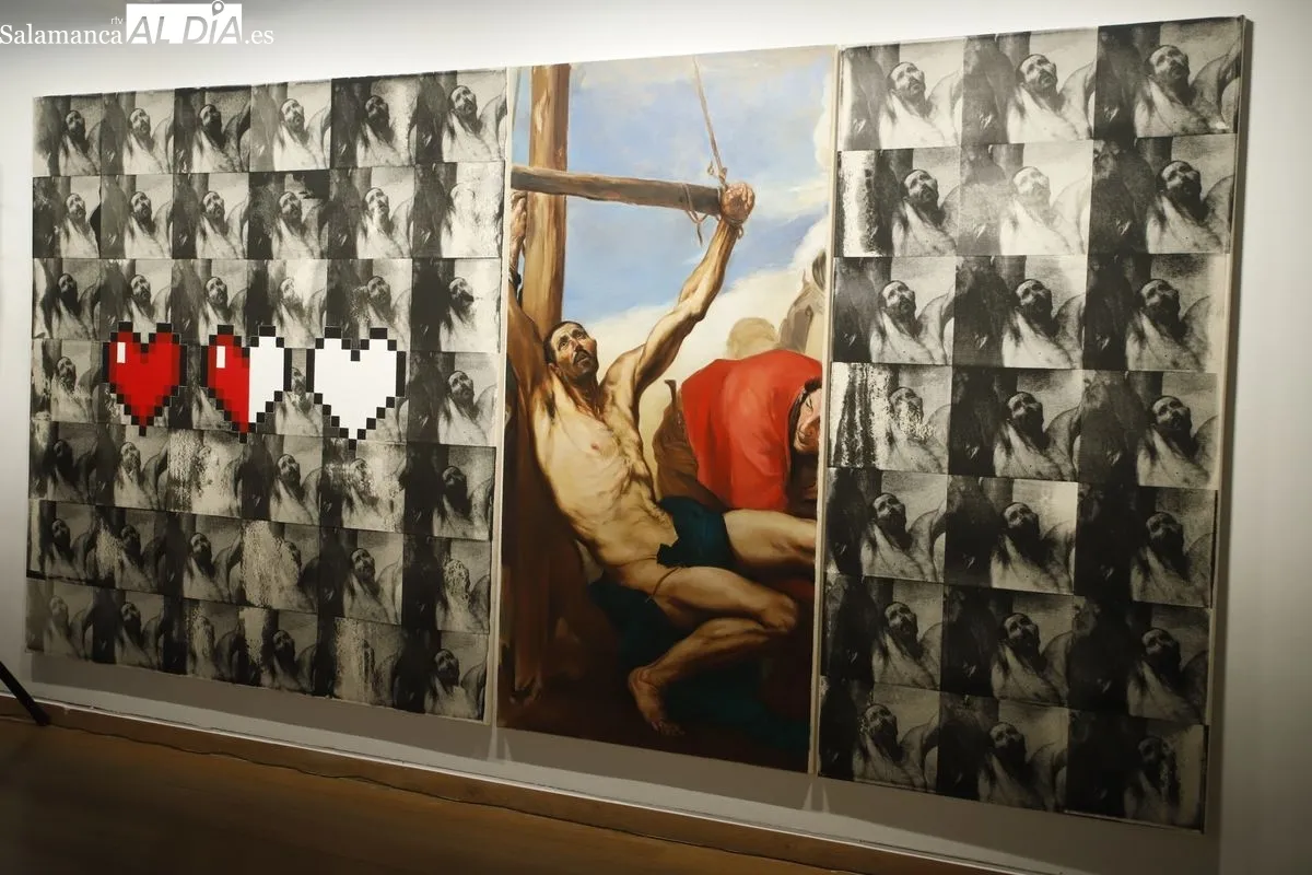 Muestra La furia de las imágenes de Bogdan Chaikovskyi, en la Sala de exposiciones del Patio de Escuelas Menores la USAL. Foto de Ángel Puma
