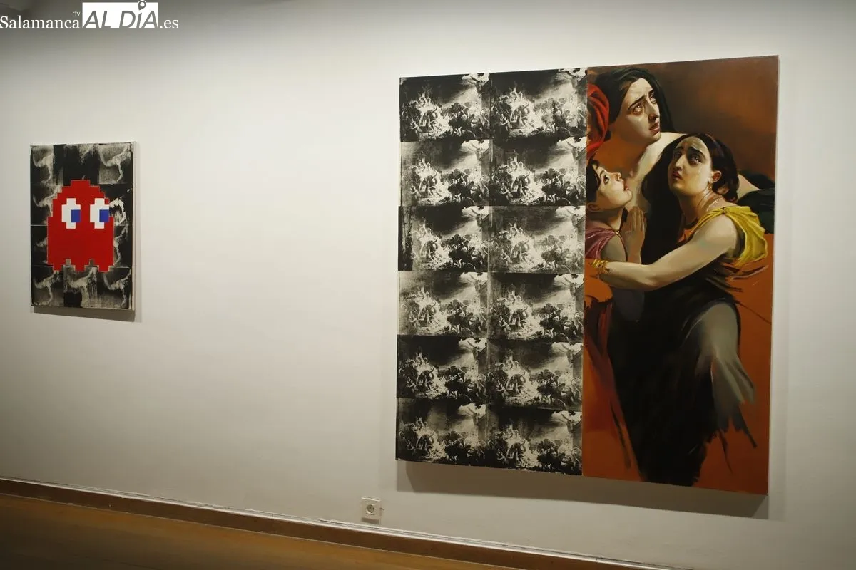 Muestra La furia de las imágenes de Bogdan Chaikovskyi, en la Sala de exposiciones del Patio de Escuelas Menores la USAL. Foto de Ángel Puma