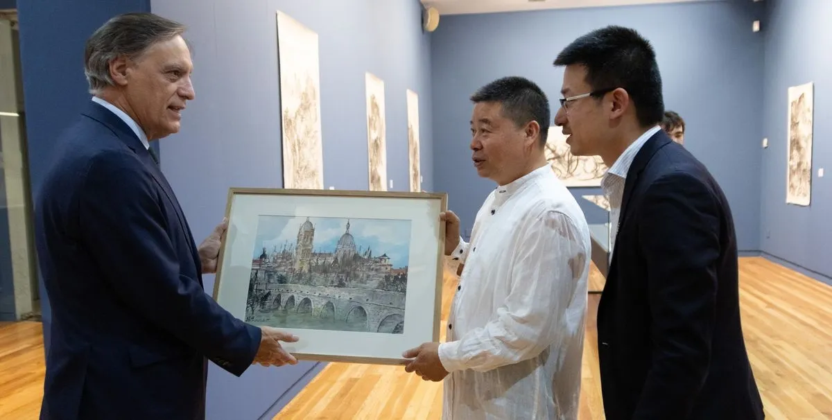 Exposición “Shānshuǐ. Quod natura datet Salmantica praestat” que se puede visitar en la sala de exposiciones de San Eloy hasta el 4 de junio