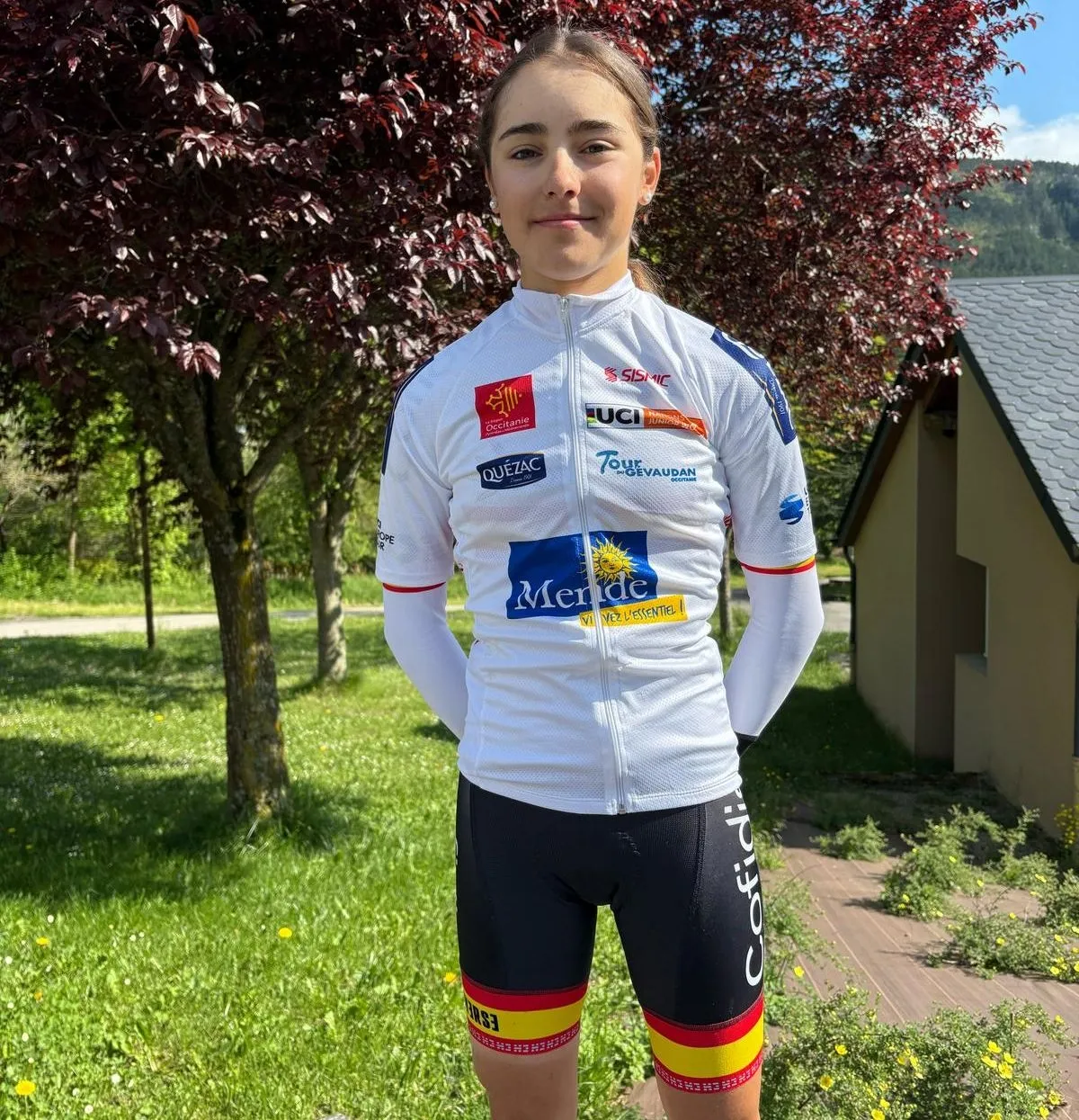  Lidia Castro, del Mirat Team, con la selección española en la Copa de Naciones de Francia