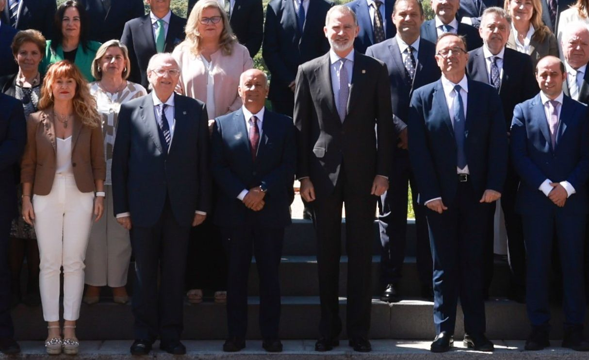 VÍDEO | El salmantino Joaquín Merchán Bermejo, recibido por el Rey Felipe VI en el centenario de los Graduados Sociales